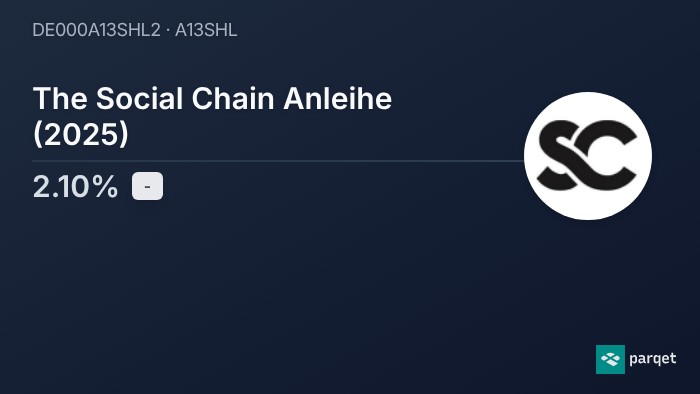 The Social Chain Anleihe (2025) bond - Real-time prices & charts ...