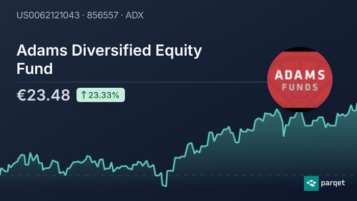 Adams Diversified Equity Fund dividend 2026: Yield & history | Parqet