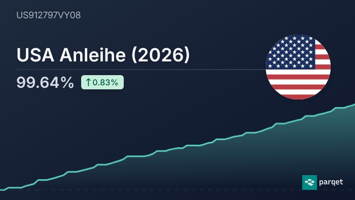 USA Anleihe (2026) bond - Real-time prices & charts - US912797VY08 | Parqet